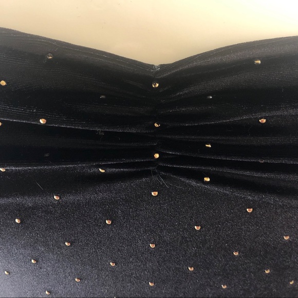 ASOS Curve Velvet Gold Studded Dress - Picture 3 of 7